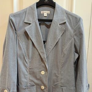 Coldwater Creek Navy and White Striped Apparel